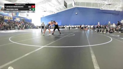 285 lbs Champ. Round 1 - Atticus Marcenaro, Maize vs Brayden Shin, Olathe West