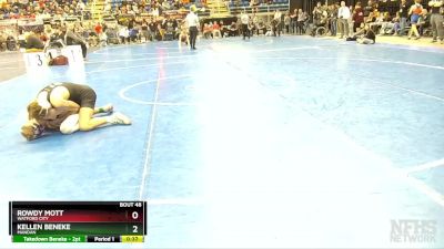 121 lbs Cons. Round 2 - Rowdy Mott, Watford City vs Kellen Beneke, Mandan