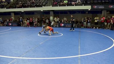 84 lbs Quarters - Easton Terrell, Team Tulsa Wrestling Club vs Beau Fisher, Hurricane Wrestling Academy