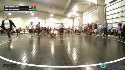 83 lbs Quarterfinal - Ember Bloxham, Salina Wrestling Club vs Ava Henderson, HURRICANE WRESTLING ACADEMY