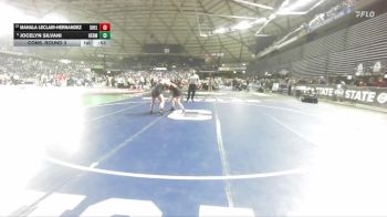 Girls 3A 155 lbs Cons. Round 3 - Mahala Leclair-Hernandez, Shelton (Girls) vs Jocelyn Silvani, Hermiston (Girls)