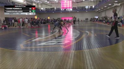 184 lbs Quarterfinal - Xavier Pommells, Ithaca vs Christopher Nuss, Wilkes