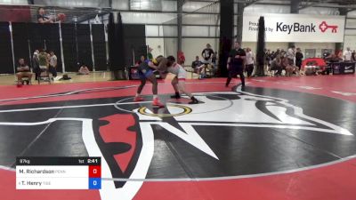 97 kg Round Of 16 - Matthew Richardson, Pennsylvania vs Tereus Henry, Tiger Den Wrestling Club