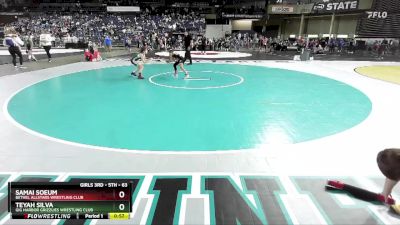 63 lbs Cons. Semi - Samai Soeum, Bethel AllStars Wrestling Club vs Teyah Silva, Gig Harbor Grizzlies Wrestling Club