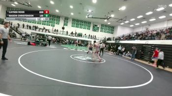 138 lbs Semifinal - Mason Christenson, Lovell vs Caysen Ross, Burns/Pine Bluffs