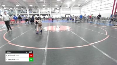 68 lbs Consolation - Sean Harrison, None vs Lorenzo Secondo, Overcomer Training Center