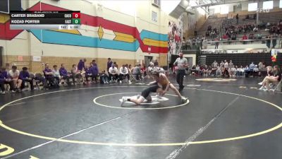138 lbs Round 1 (16 Team) - Kozad Porter, Cheyenne East vs Carter Braband, Campbell County