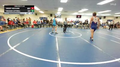 165 lbs Quarterfinal - Reagan Luttrell, Cleveland vs Brody McClure, Mountain View (Mesa) High School