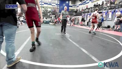 155 lbs 2nd Place - Colton Flynt, Choctaw Ironman Youth Wrestling vs Landon Wilde, Perry Wrestling Academy