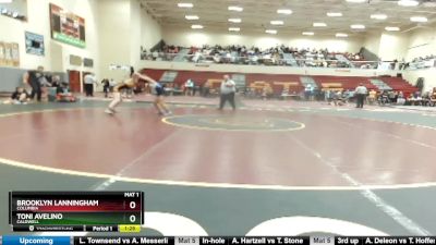 114 lbs Quarterfinal - Toni Avelino, Caldwell vs Brooklyn Lanningham, Columbia