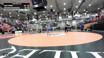 126 lbs Consi Of 8 #2 - Amly Pedro, Har-Ber - Blue vs Brileigh Richardson, Sapulpa High School Girls