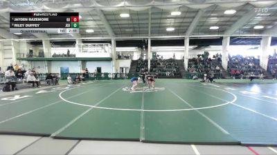 124 lbs Quarterfinal - Jayden Bazemore, Gannon University vs Riley Duffey, John Carroll