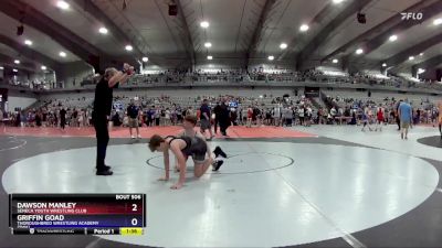 136 lbs Quarterfinal - Dawson Manley, Seneca Youth Wrestling Club vs Griffin Goad, Thoroughbred Wrestling Academy (TWA)