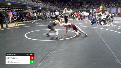 105 lbs Round Of 64 - Dane Papa, Ridgway vs Brody Brown, Chartiers Valley