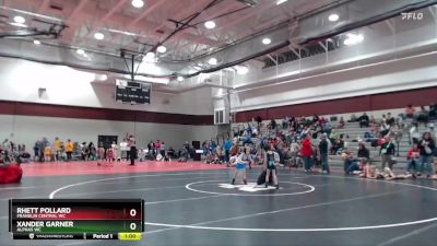 36-40 lbs Round 2 - Xander Garner, Alphas WC vs Rhett Pollard, Franklin Central WC