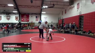 Cons. Semi - Evan Richers, Fort Madison Wrestling Club vs Graysin Barnett, Mount Pleasant Youth Wrestling