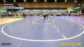 60 lbs Quarterfinal - Remi Maldonado, Fallon Outlaws Wrestling Club vs Michele Thompson, Wyandotte Youth Wrestling