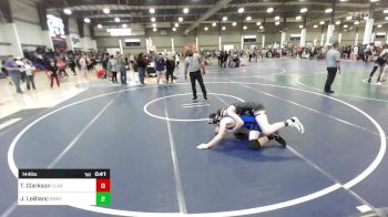 144 lbs Consolation - Trey Clarkson, Clarkson Club vs Jeremy LeBlanc, Sweetland Misfits