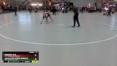 75 lbs Cons. Round 3 - Rocklynd Ayers-Donald, Wave Wrestling Club vs Hudson Old, Elite Wrestling Academy