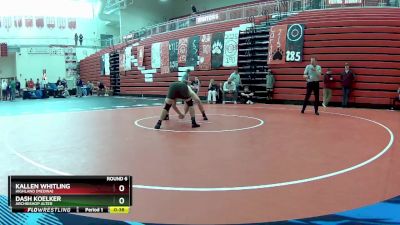 190 lbs Round 6 - Kallen Whitling, Highland (Medina) vs Dash Koelker, Archbishop Alter