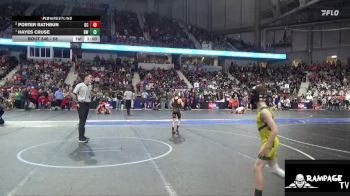 58 lbs Quarterfinal - Hayes Cruse, Bobcat WC vs Porter Rathbun, Garden City