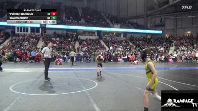 58 lbs Quarterfinal - Hayes Cruse, Bobcat WC vs Porter Rathbun, Garden City