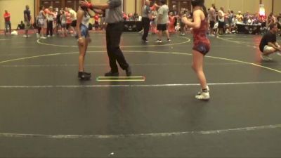 98 lbs Round 1 (4 Team) - Morgan Hyland, The Hunt vs Alyssa Patel, NJ-Select