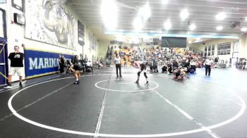 120 lbs Champ. Round 2 - Uriah Cruz, La Mirada vs Mason Mikulin, Laguna Beach