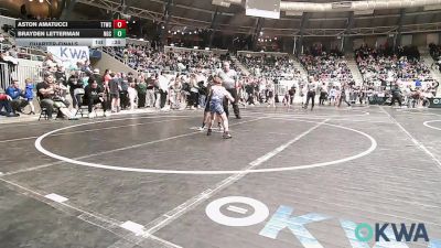 49 lbs Quarterfinal - Aston Amatucci, Team Tulsa Wrestling Club vs Brayden Letterman, Norman Grappling Club
