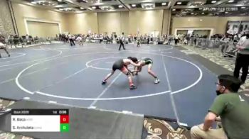 106 lbs Consi Of 8 #2 - Roland Baca, North Coast Grapplers vs Sean Archuleta, Sunnyside Wr Ac