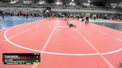 85 lbs Cons. Round 3 - Tyler Hinton, Phenom Wrestling-AAA vs Kyi Tate, Team St Louis Wrestling Club-A