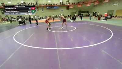 165 lbs Semifinal - Cooper Willis, Augsburg vs Bo Koedam, Coe