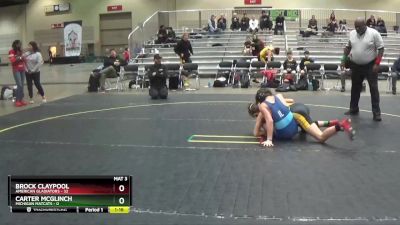 115 lbs Round 1 (6 Team) - Brock Claypool, American Gladiators vs Carter McGlinch, Michigan Matcats