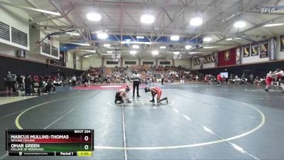 133 lbs 9th Place Match - Marcus Mullins-thomas, Skyline College vs Omar Green, College Of Redwoods