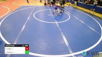 61 lbs Quarterfinal - Karter Diggs, Pin-King All Stars vs James Cooper, Bristow Youth Wrestling