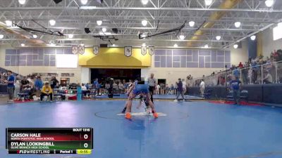 144 lbs Cons. Semi - Carson Hale, North Pontotoc High School vs Dylan Lookingbill, Olive Branch High School