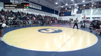 157 lbs Quarterfinal - Peter Brown, Canyon Springs vs Brody Martinez, Palm Desert