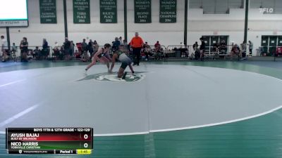 122-129 lbs Semifinal - Nico Harris, Yorkville Christian vs Ayush Bajaj, Built By Brunson