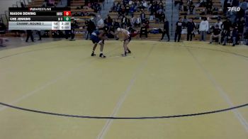 133 lbs Champ. Round 1 - Mason Dewing, UW-Eau Claire vs Che Jenkins, Iowa Central Community College