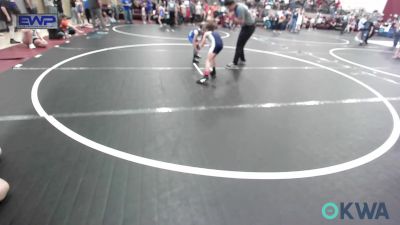 55 lbs Consi Of 4 - Easton Smith, Kingfisher YellowJackets vs Beckem Brooks, Winfield Youth Wrestling Club