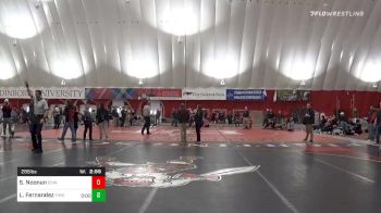 285 lbs Quarterfinal - Shane Noonan, Edinboro vs Lewis Fernandez, Finger Lakes RTC