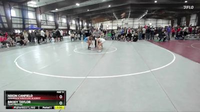 120 lbs Semifinal - Brody Taylor, Team Prestige vs Nixon Canfield, Sanderson Wrestling Academy