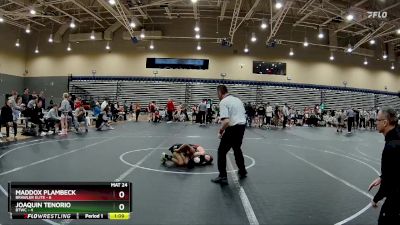 80 lbs Round 1 (8 Team) - Joaquin Tenorio, BTWC vs Maddox Plambeck, Brawler Elite