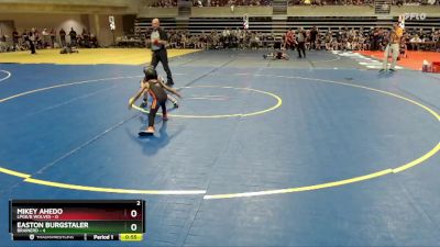 50 lbs Quarterfinals (8 Team) - Mikey Ahedo, LPGE/B Wolves vs Easton Burgstaler, Brainerd