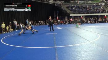 115 lbs Cons. Semi - Bennett Stowe, Elk River vs Mason Keune, Outlaw Wrestling Club