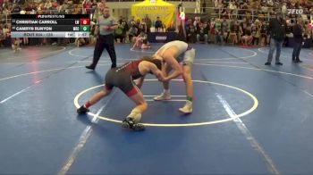 128 lbs Champ. Round 1 - Christian Carroll, LC Wrestling vs Camryn Runyon, Mechanicsburg