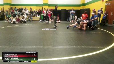 125 lbs Cons. Round 3 - James Butler, Cobra Wrestling Club vs Wyatt Wilkins, James Island Youth Wrestling