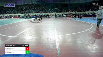 96 lbs Consi Of 16 #2 - Race Foster, Tahlequah Middle School vs Brock Argo, D3 Wrestling Cluib