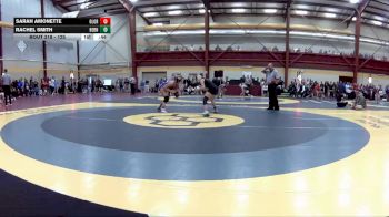 125 lbs Cons. Round 2 - Sarah Amonette, Olentangy Orange vs Rachel Smith, Hernando