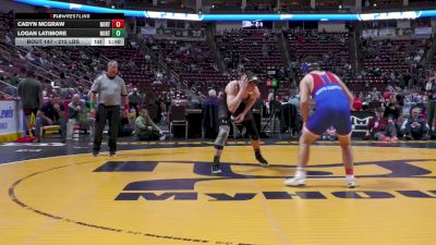 215 lbs First Round - Cadyn McGraw, North Schuylkill vs Logan Latimore, North East